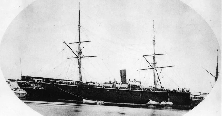 Пароход «Москва» Добровольного флота, 1870-е годы