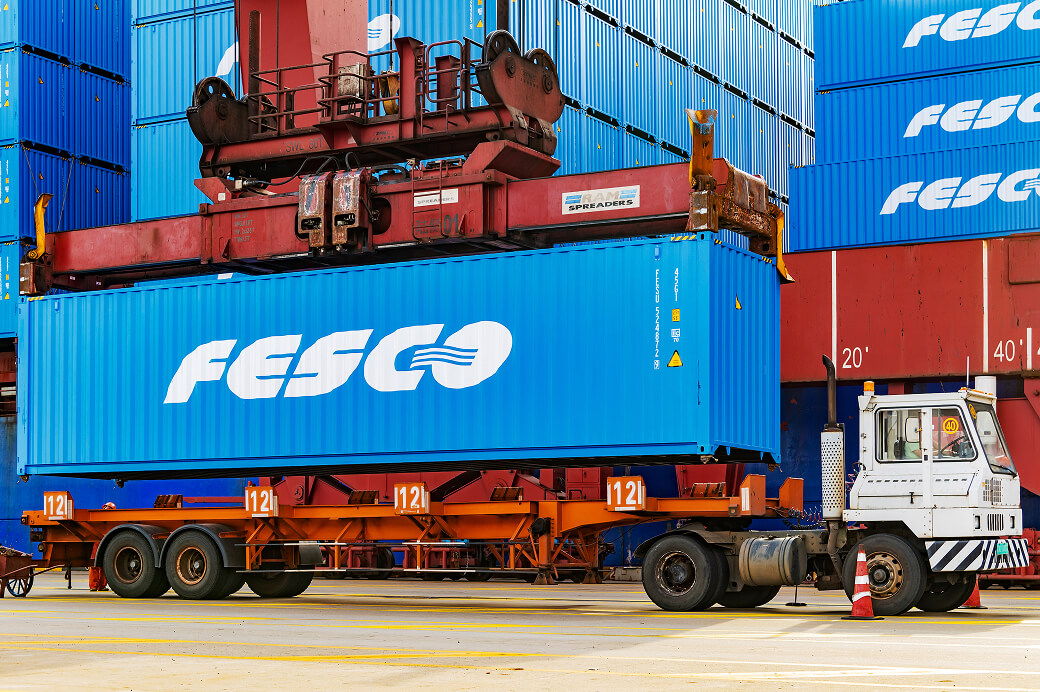 Новые контейнеры FESCO<br class="only-desktop"> в порту Нинбо-Чжоушань в Китае