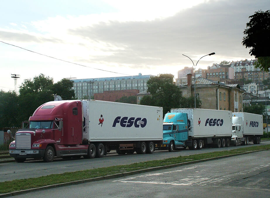 Автодоставка рефконтейнеров FESCO по Владивостоку